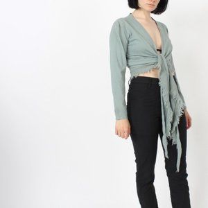 Prairie Underground Feather Wrap in navy blue